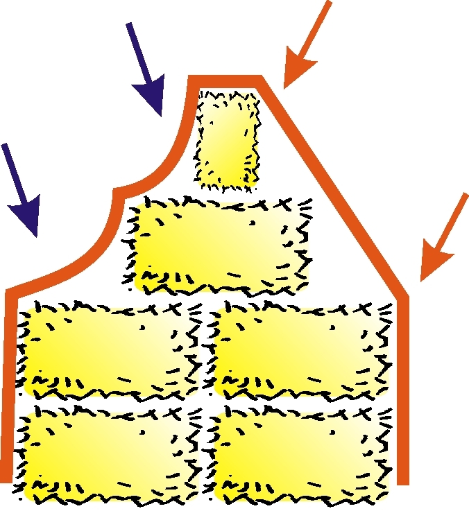 Glatte und dichte Oberfläche ohne Vertiefungen (rechts im Bild). Quelle: Tencate
